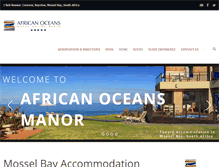 Tablet Screenshot of africanoceans.co.za